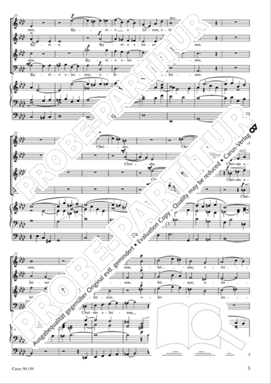 Mass in F Minor (Missa in f) 4-Part scores gallery preview page 4