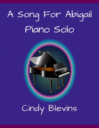 Book cover for A Song For Abigail, original piano solo