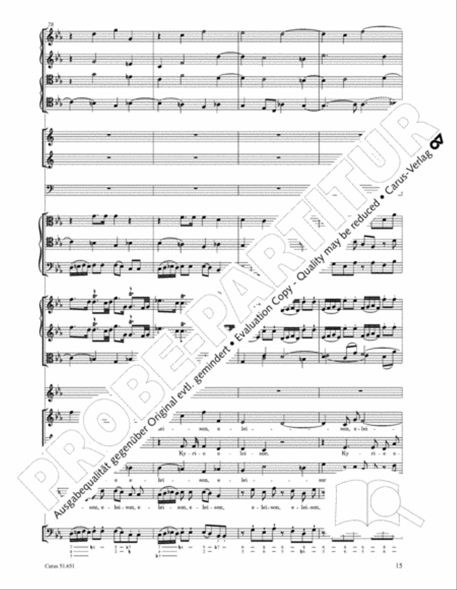 C Minor Mass, K. 427 (Missa in c KV 427) 4-Part scores gallery preview page 31