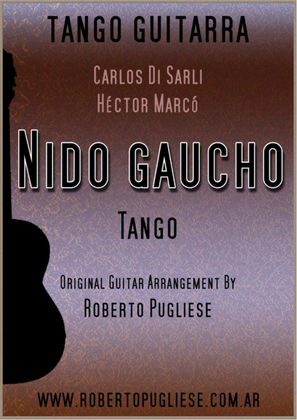 Book cover for Nido gaucho - Tango (Di Sarli - Marcò) for guitar
