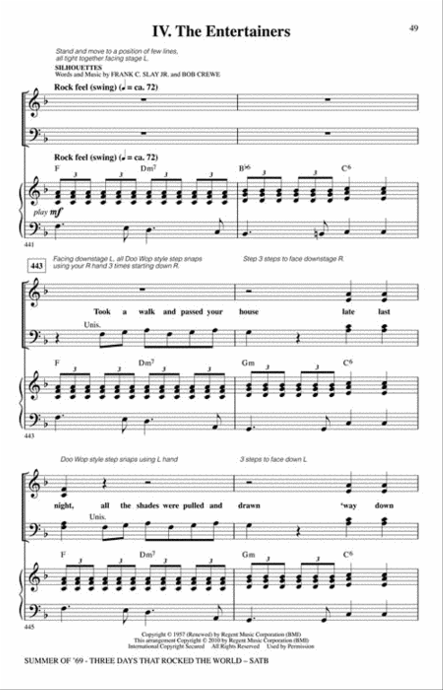 Summer of '69 - Three Days That Rocked the World Show Choir scores gallery preview page 8