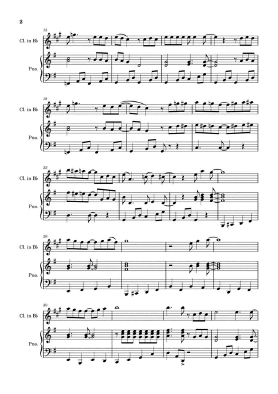 A Hard Day's Night B-Flat Clarinet scores gallery preview page 2