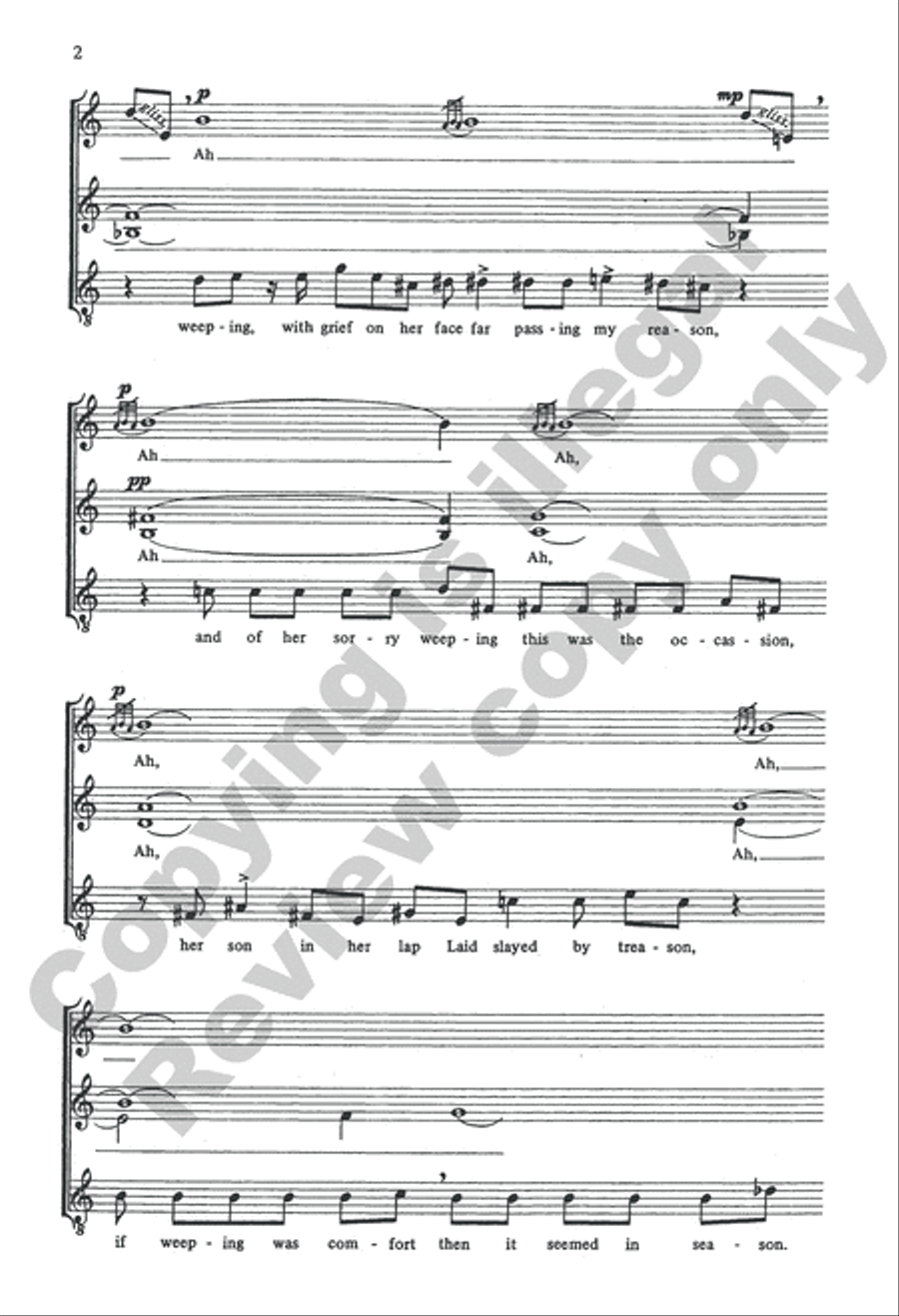 Who Cannot Weep, Come Learn of Me Women's Choir scores gallery preview page 4