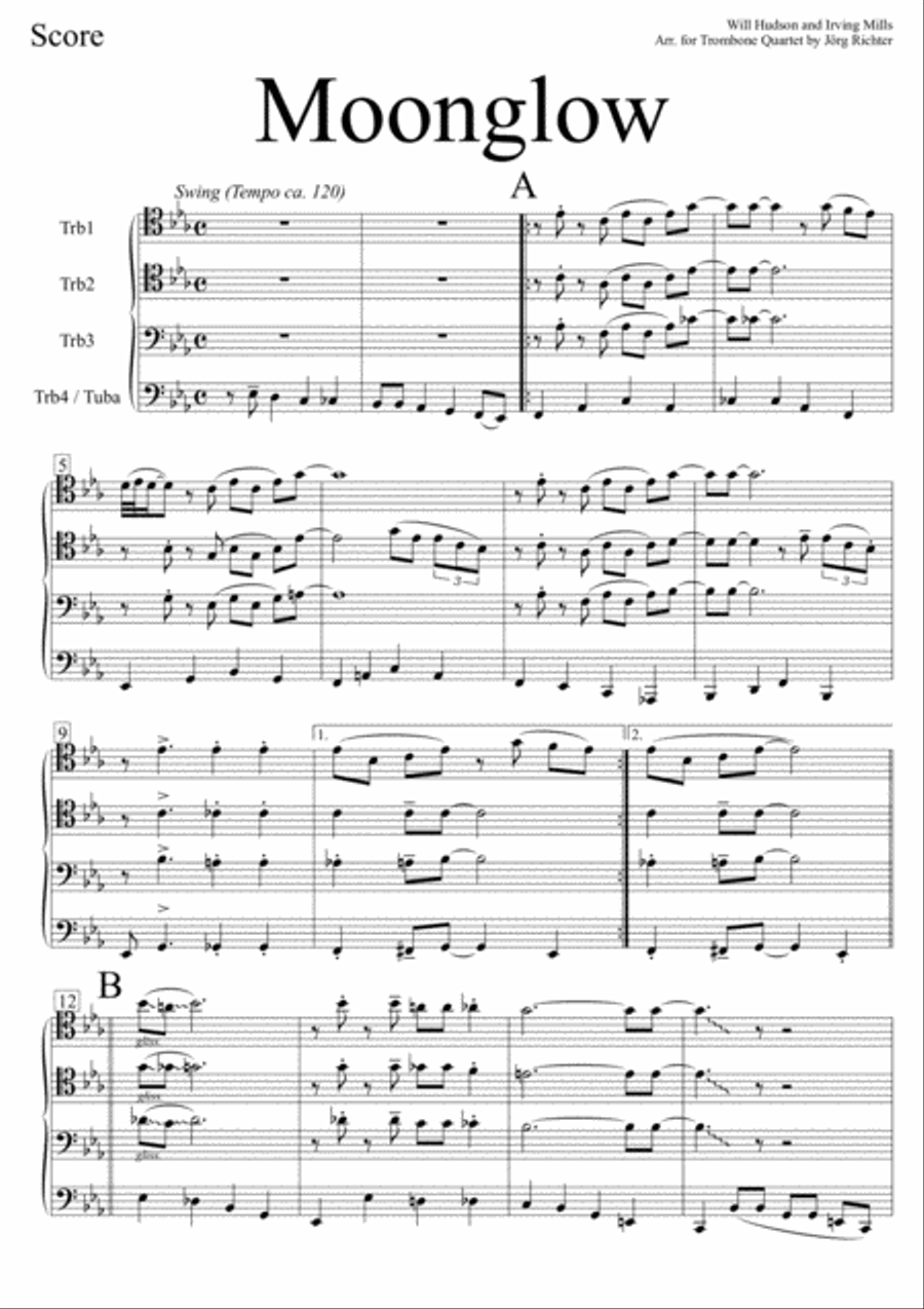 Moonglow Brass Quartet scores gallery preview page 2