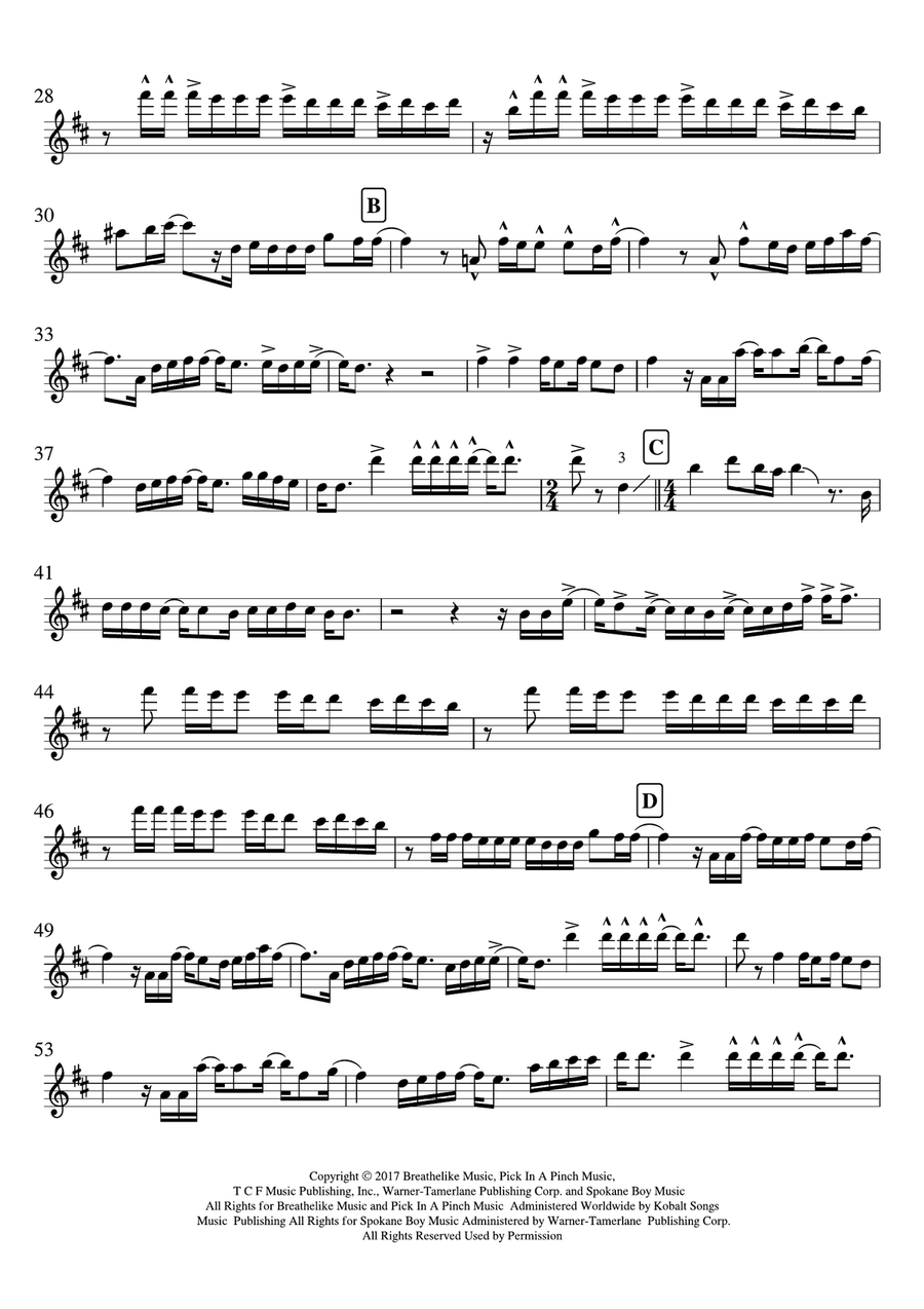 The Greatest Show The Greatest Show String Quartet scores gallery preview page 2