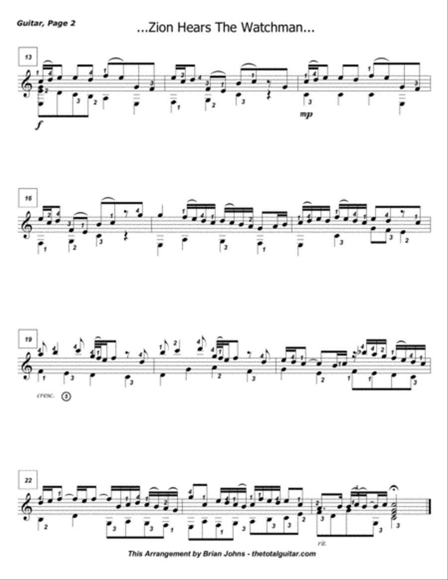 Main Theme Adapted from Movement 4 of the Chorale 
