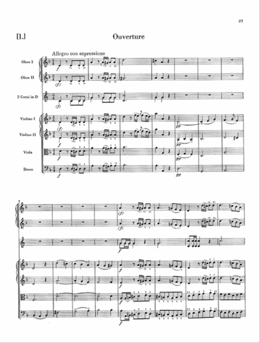 Philemon and Baucis – A German Marionette Opera Orchestra scores gallery preview page 3