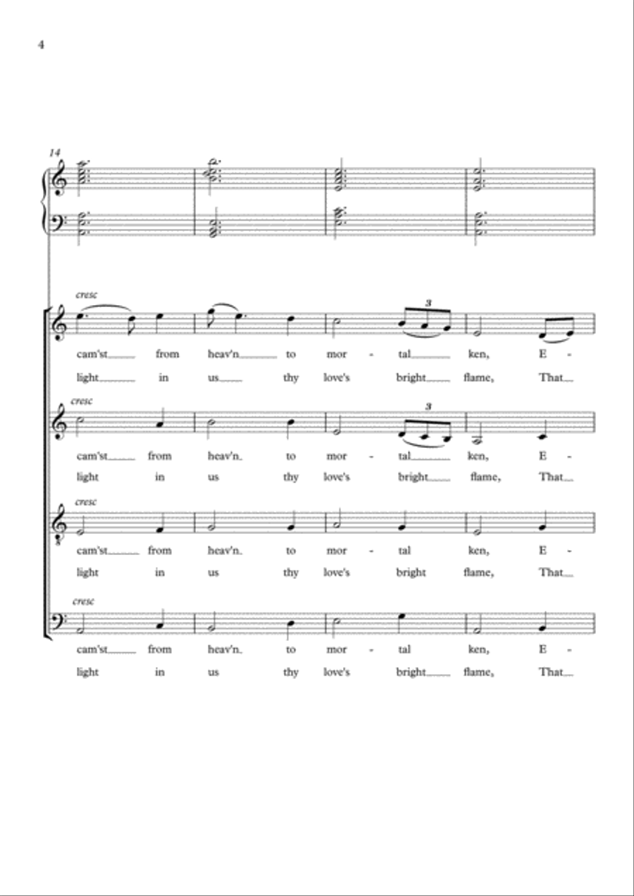 O Little One Sweet (Xmas Carol) Choir scores gallery preview page 4