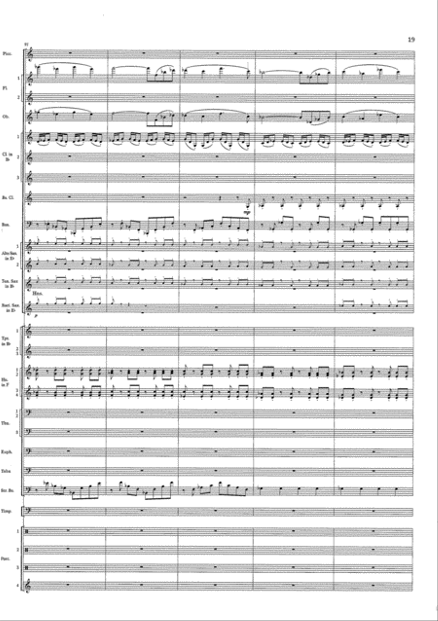 Cry of the Last Unicorn Concert Band scores gallery preview page 19