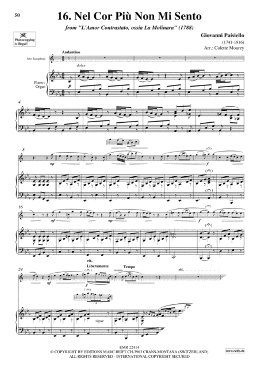 20 Greatest Arias Alto Saxophone scores gallery preview page 18