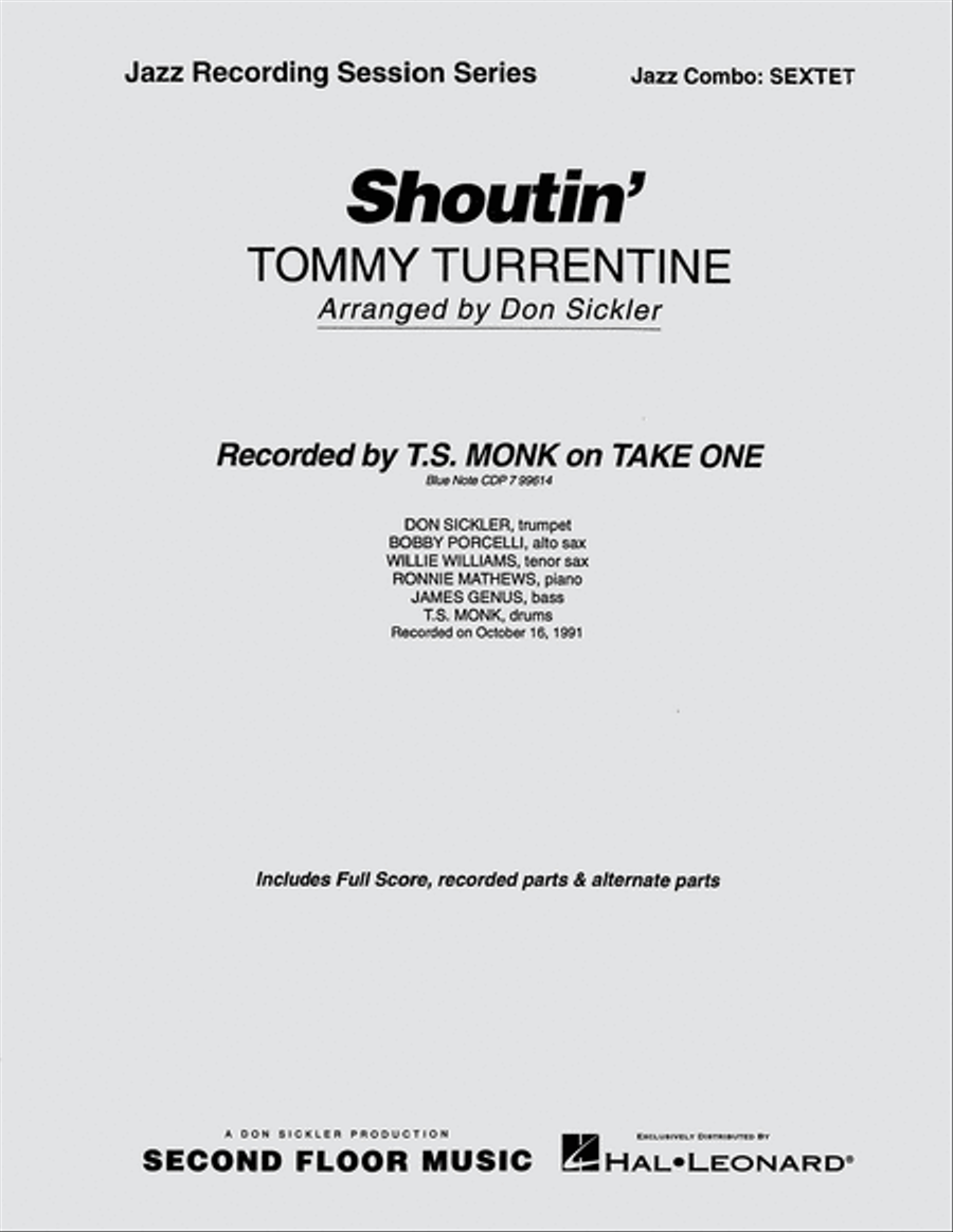 Shoutin' Shoutin' Jazz Ensemble scores gallery preview page 1
