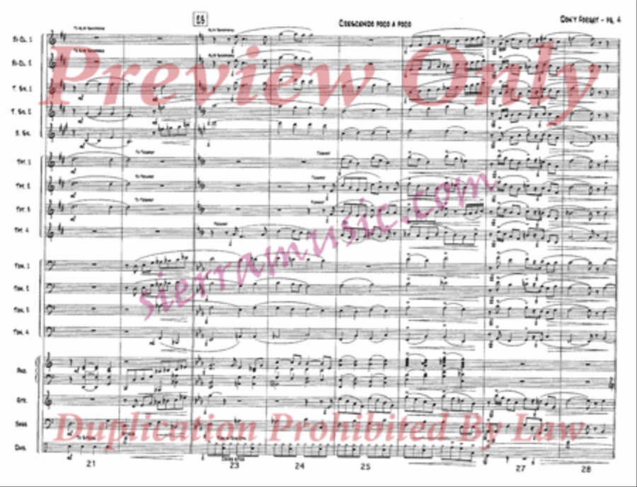 Don't Forget (Renato's Theme) Jazz Ensemble scores gallery preview page 5