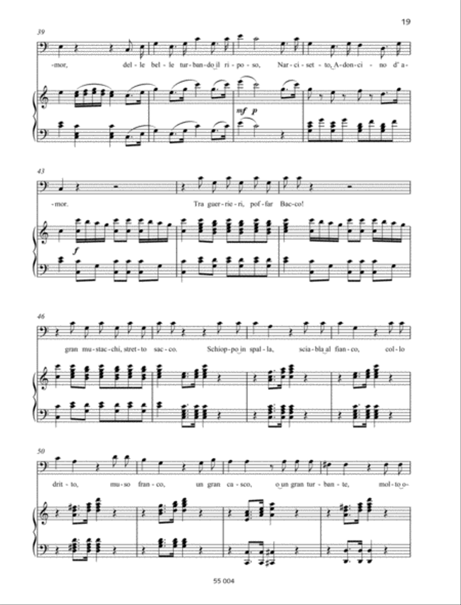 Non più andrai Bass Voice scores gallery preview page 4