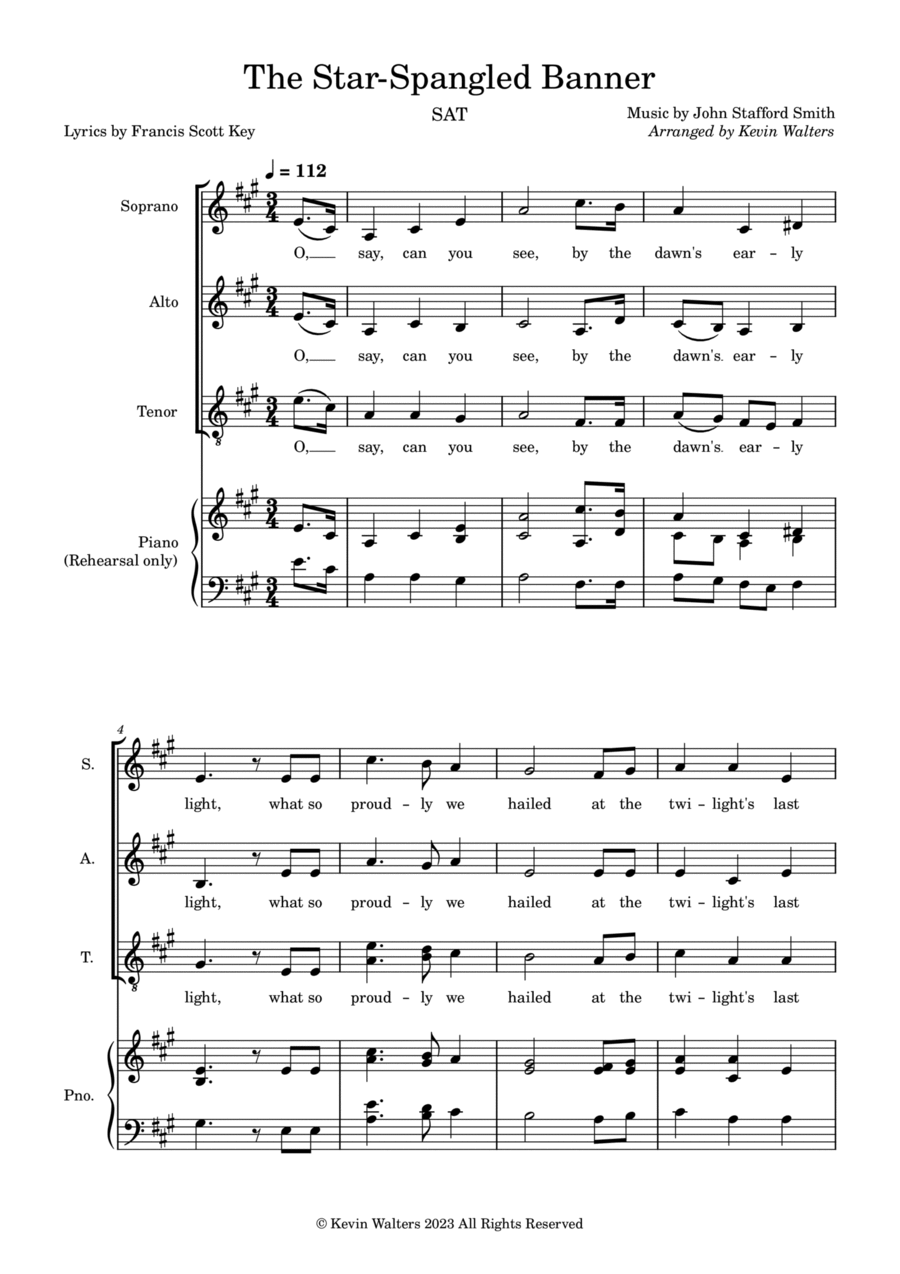 The Star-Spangled Banner SAT scores gallery preview page 1