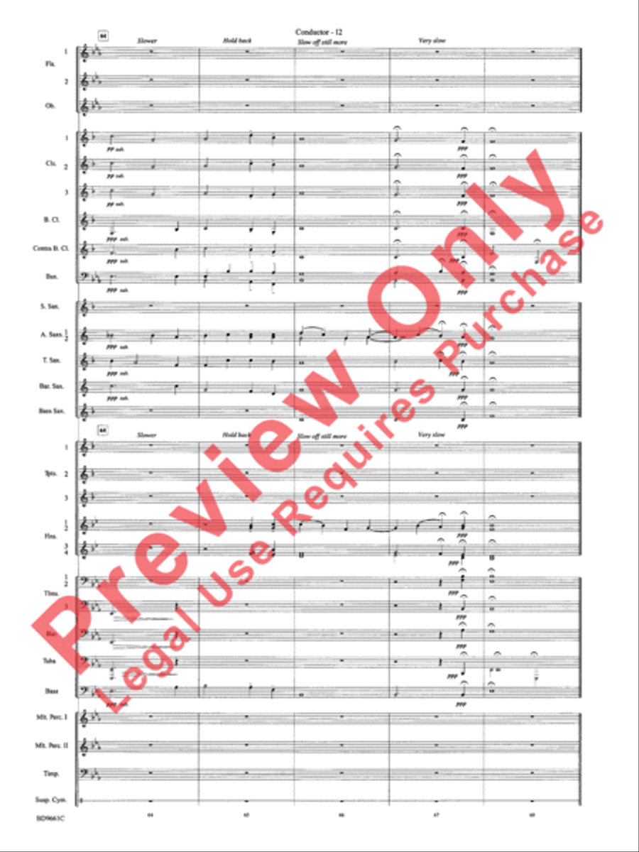 The Sussex Mummers' Christmas Carol Concert Band scores gallery preview page 15