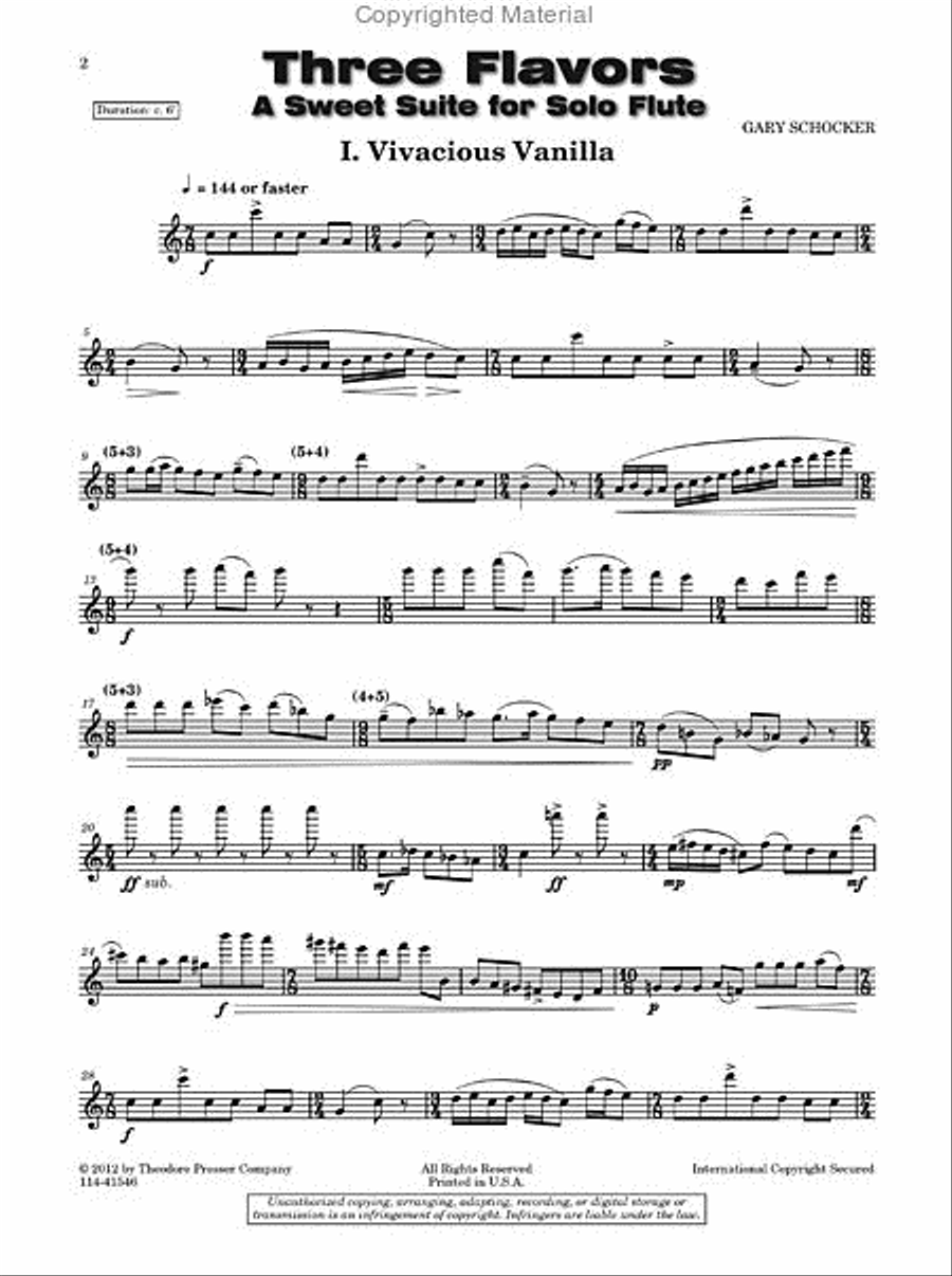 Three Flavors Chamber Music scores gallery preview page 2