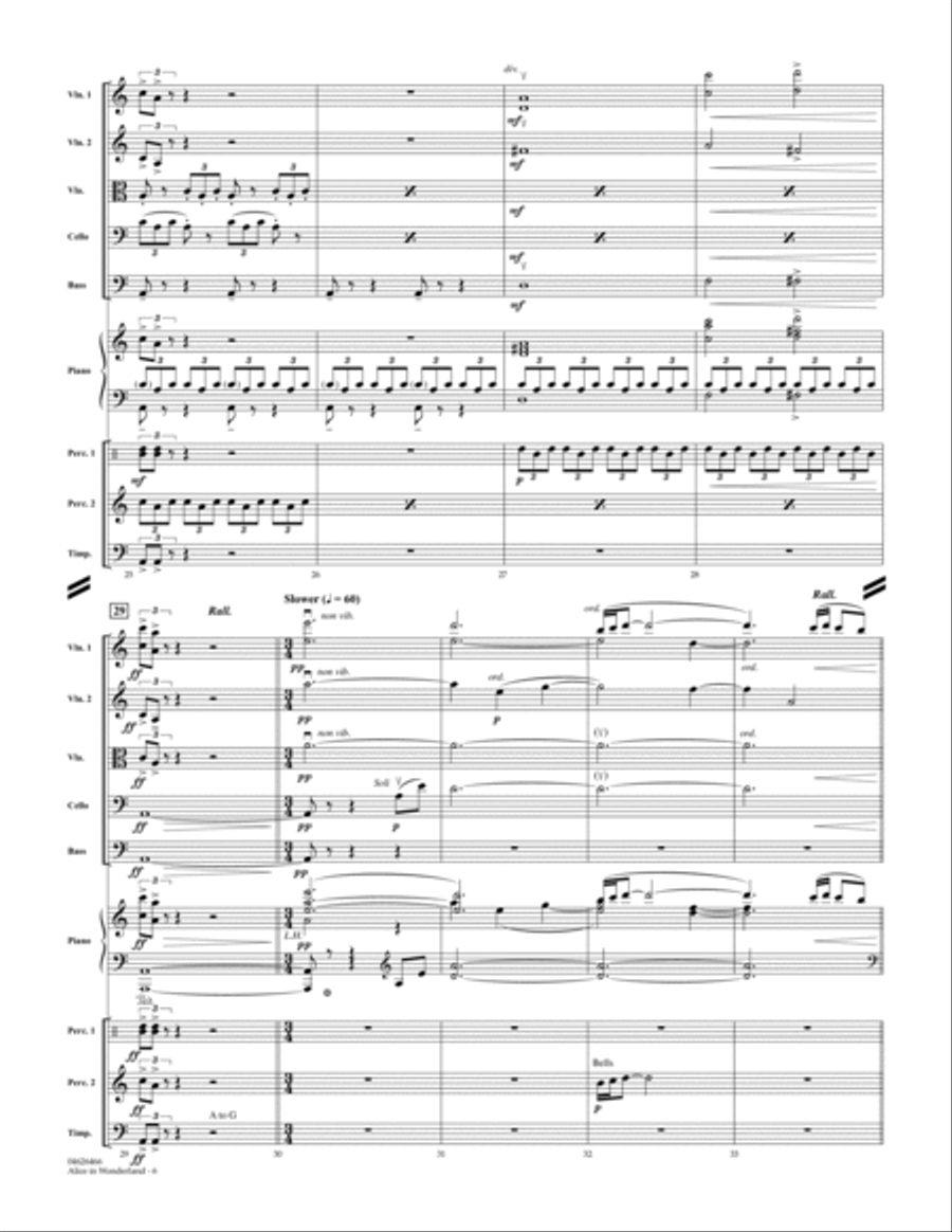 Alice In Wonderland - Full Score Orchestra scores gallery preview page 5