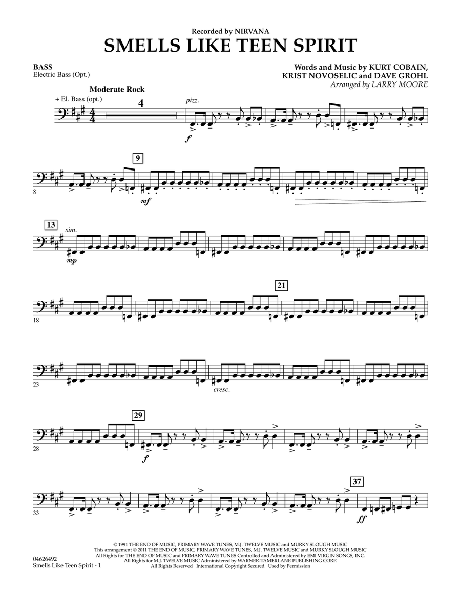 Smells Like Teen Spirit - Bass Orchestra scores gallery preview page 1