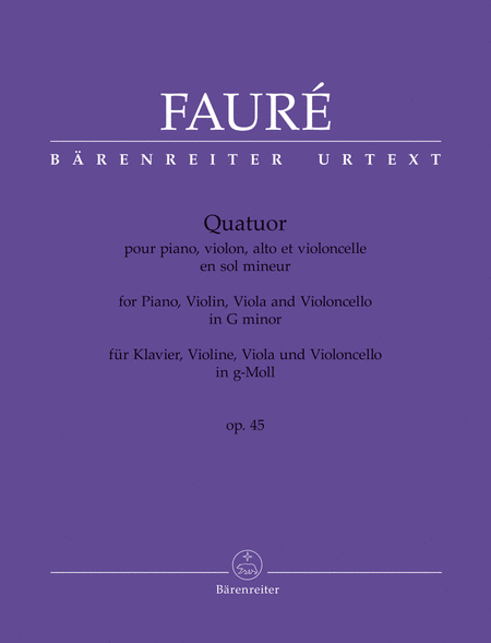 Quatour pour piano, violon, alto et violincelle, op. 45