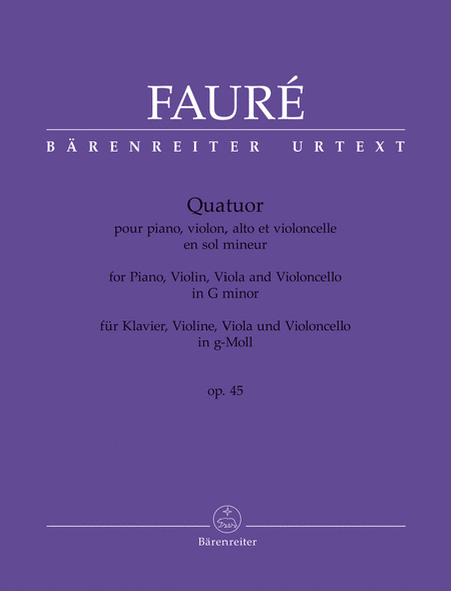 Quatuor g minor op. 45