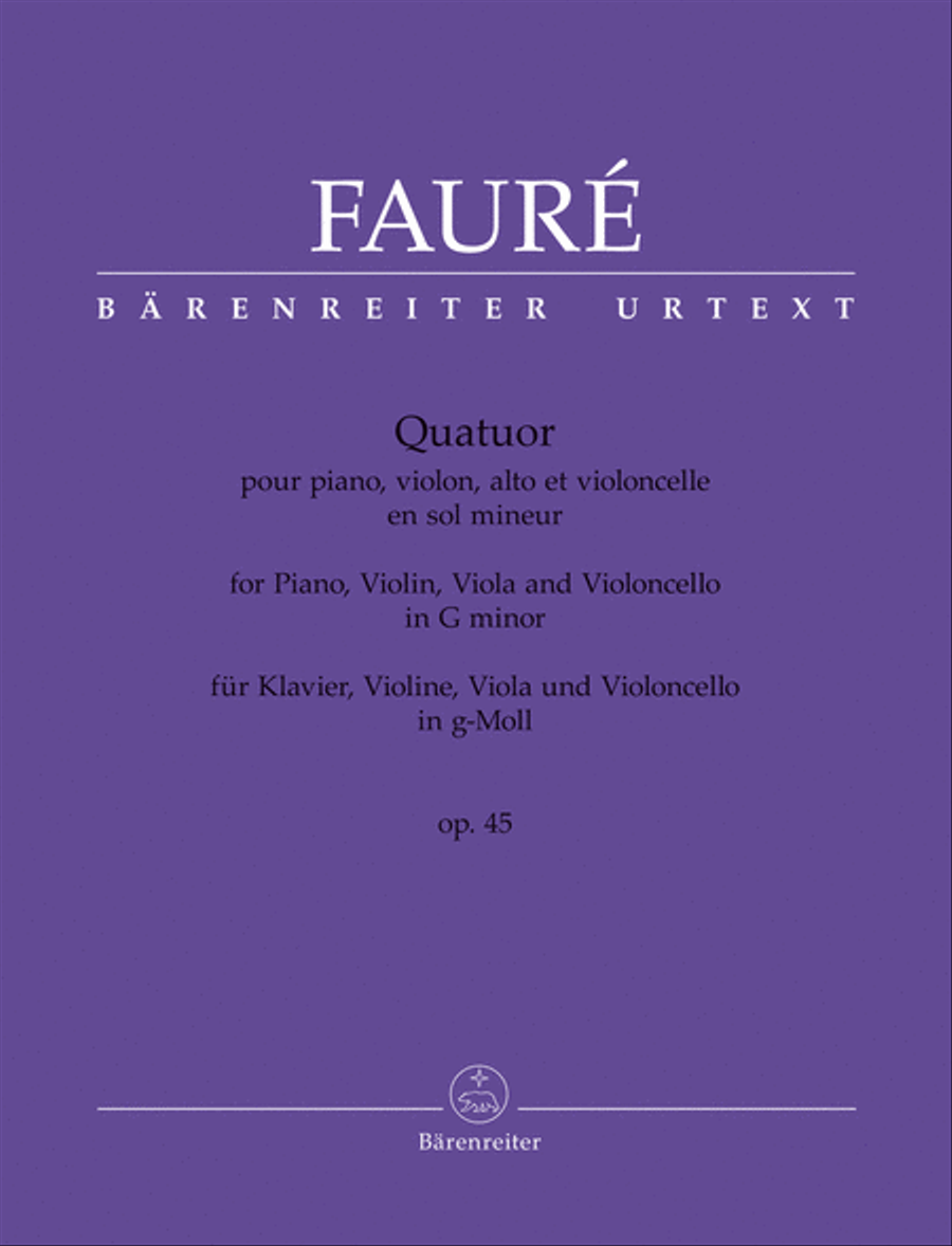 Quatuor g minor op. 45