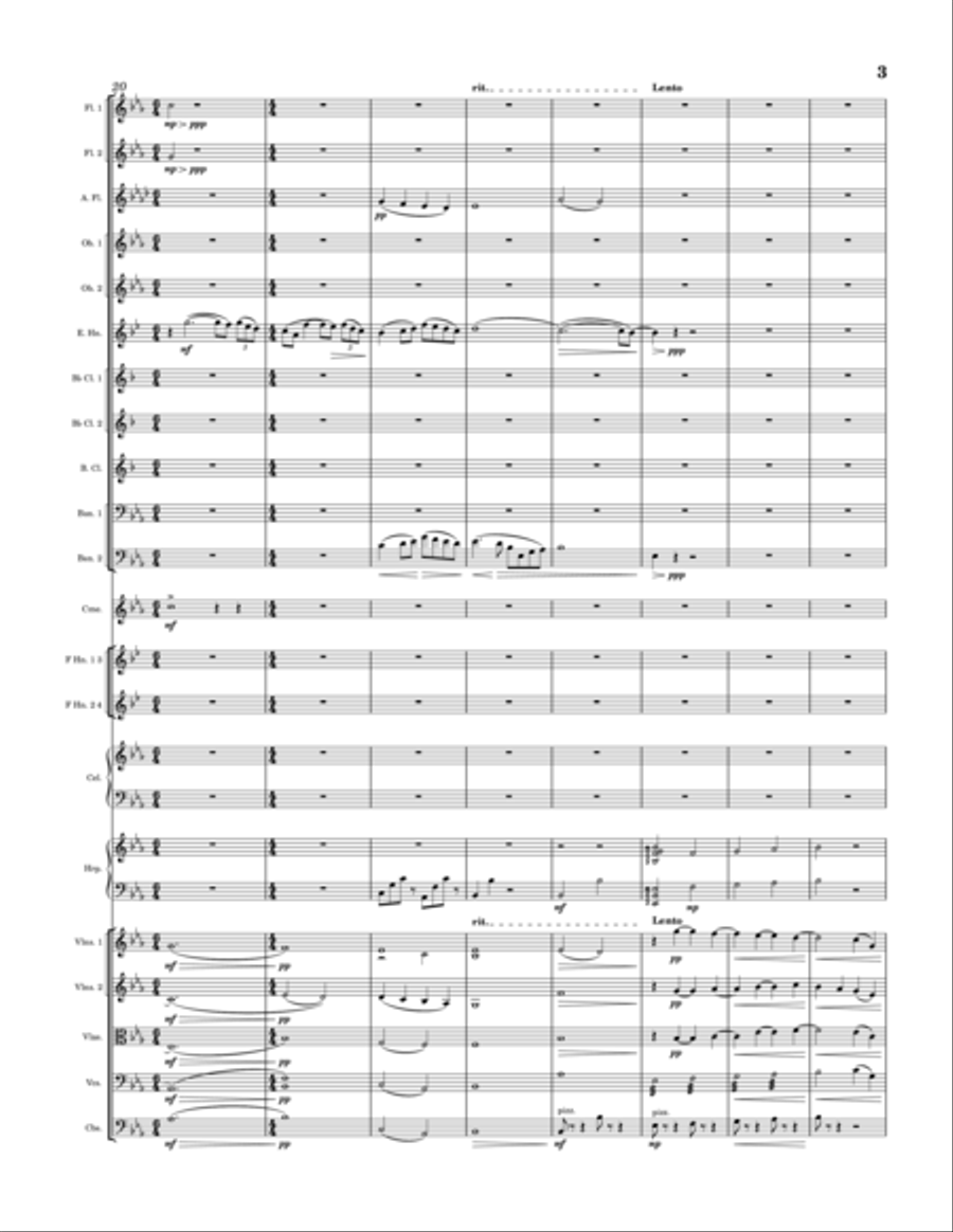 Lullaby Full Orchestra scores gallery preview page 3