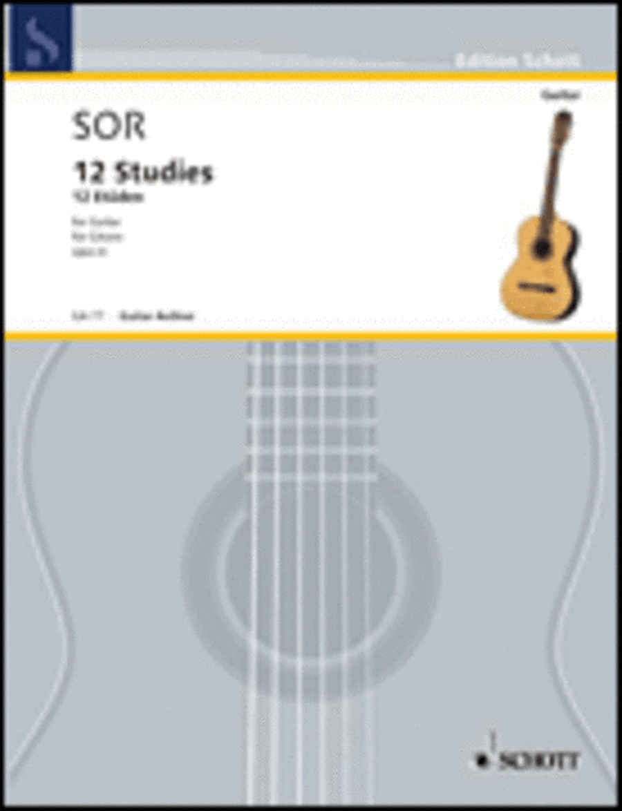 12 Studies, Op. 6 Acoustic Guitar scores gallery preview page 1