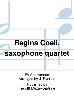 Regina Cœli, Saxophone Quartet