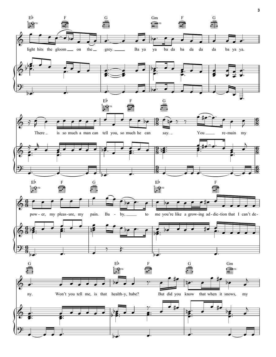 Kiss From A Rose Acoustic Guitar scores gallery preview page 3