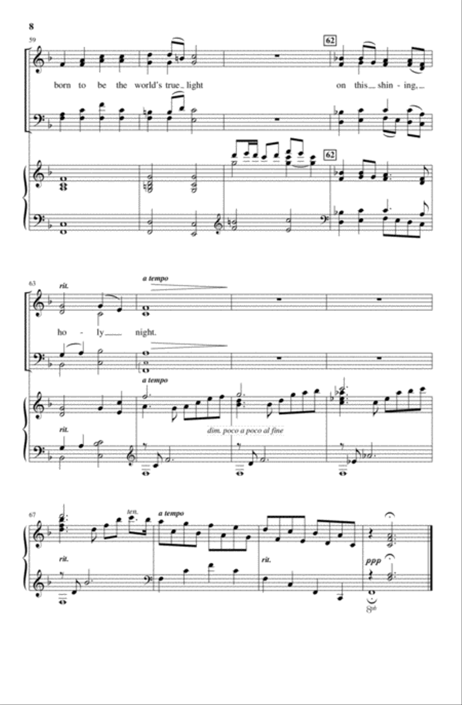 The Light Has Come The Light Has Come 4-Part scores gallery preview page 8