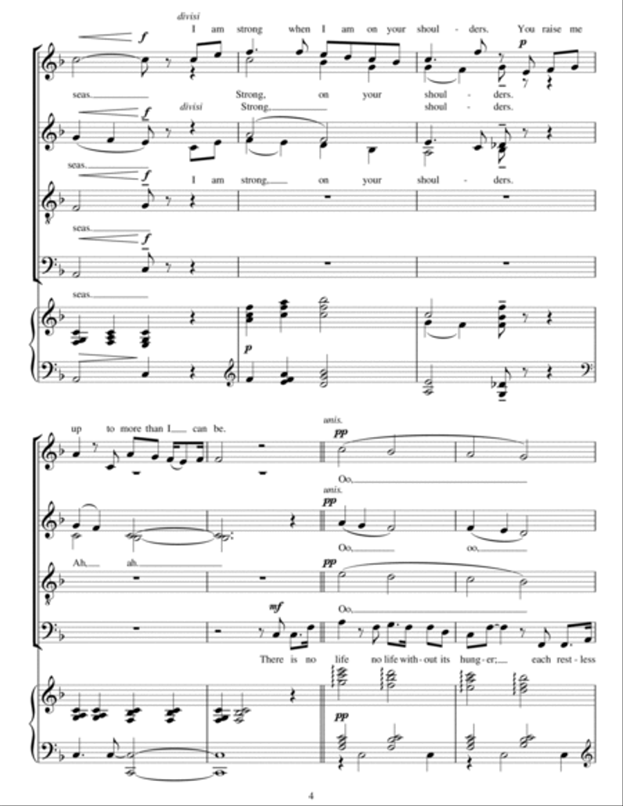 You Raise Me Up You Raise Me Up 4-Part scores gallery preview page 4