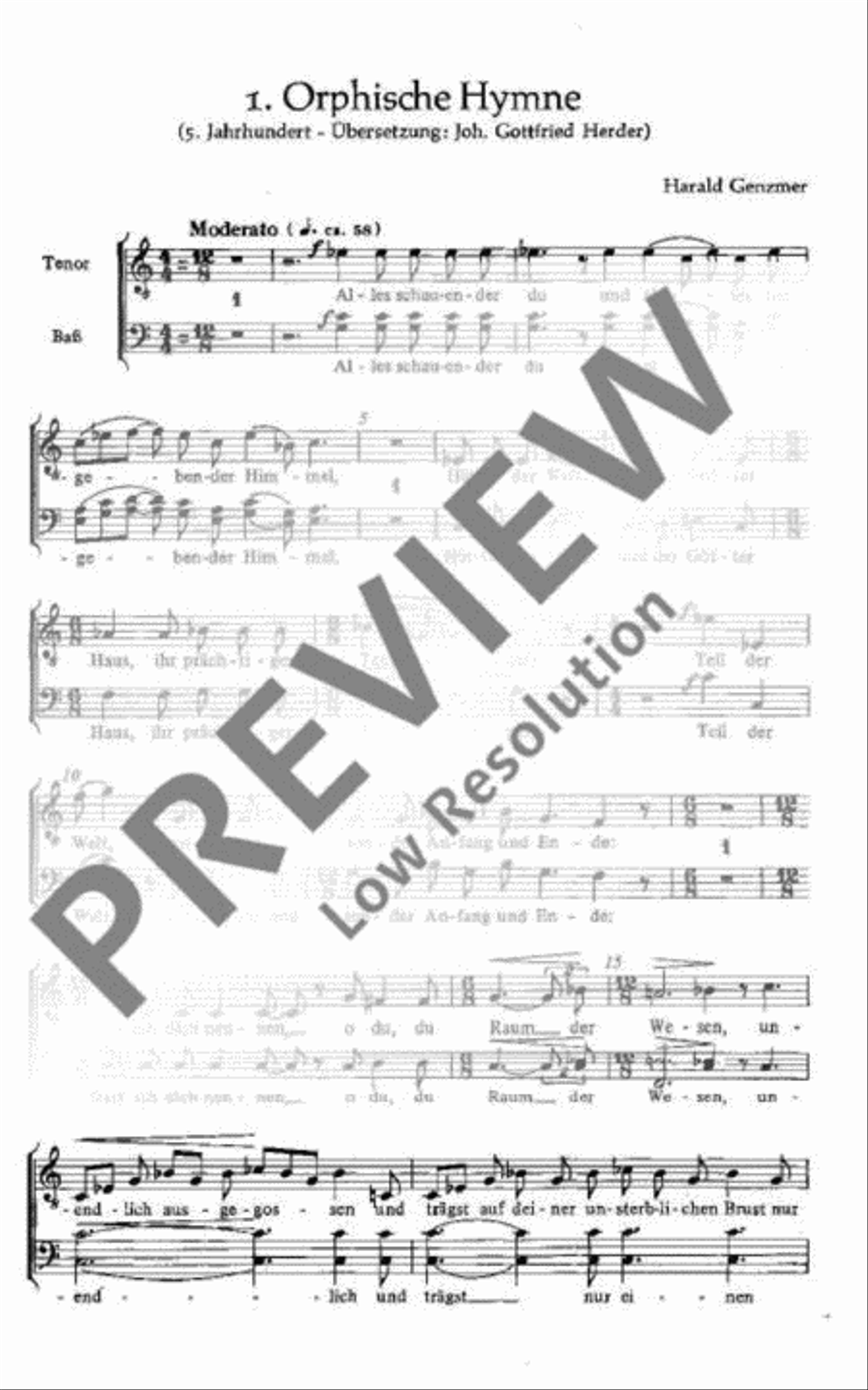 Drei antike Gesänge 4-Part scores gallery preview page 2