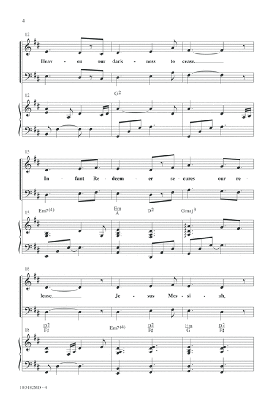 Jesus, Prince of Peace 4-Part scores gallery preview page 4