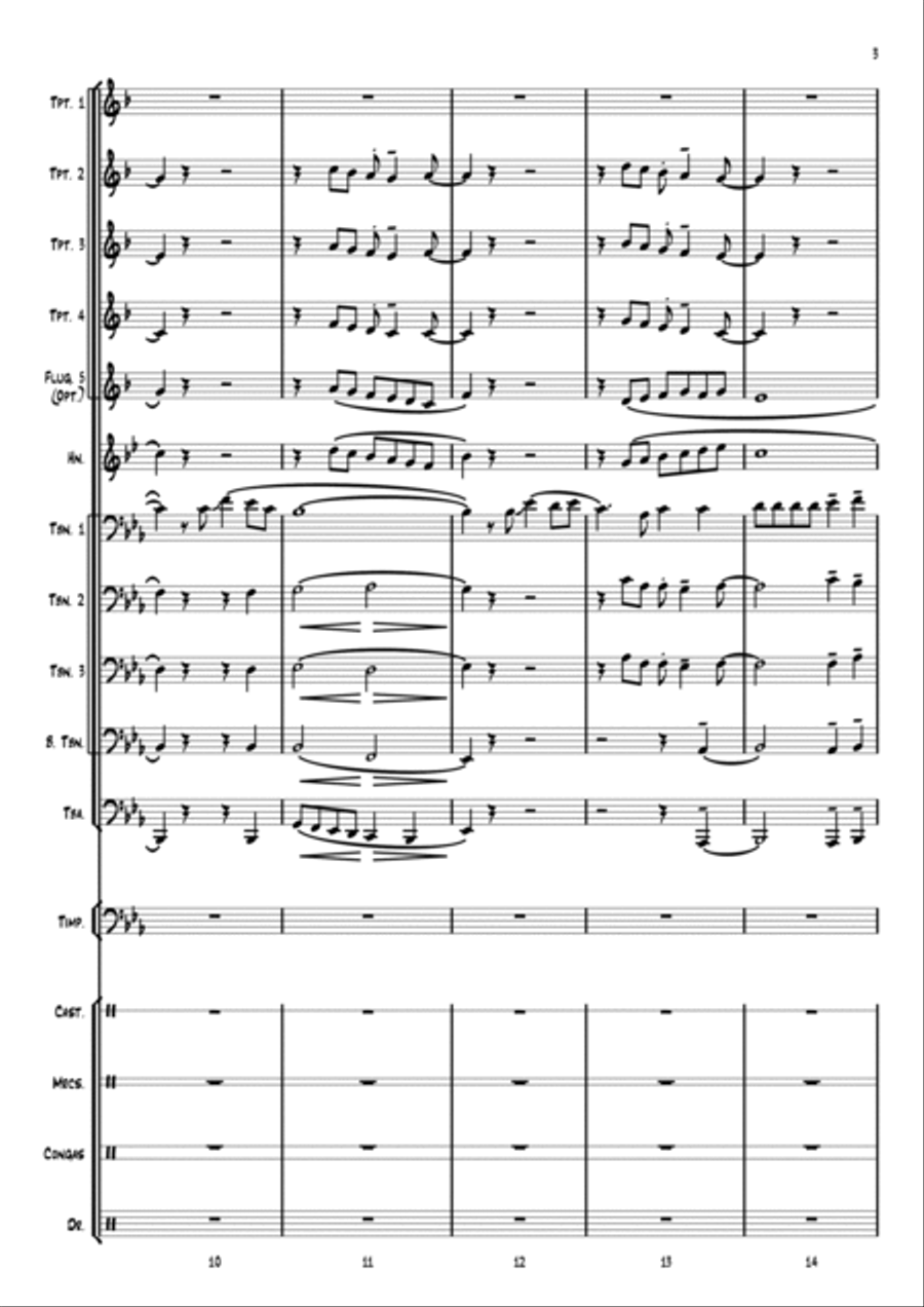 Feliz Navidad Large Ensemble scores gallery preview page 3