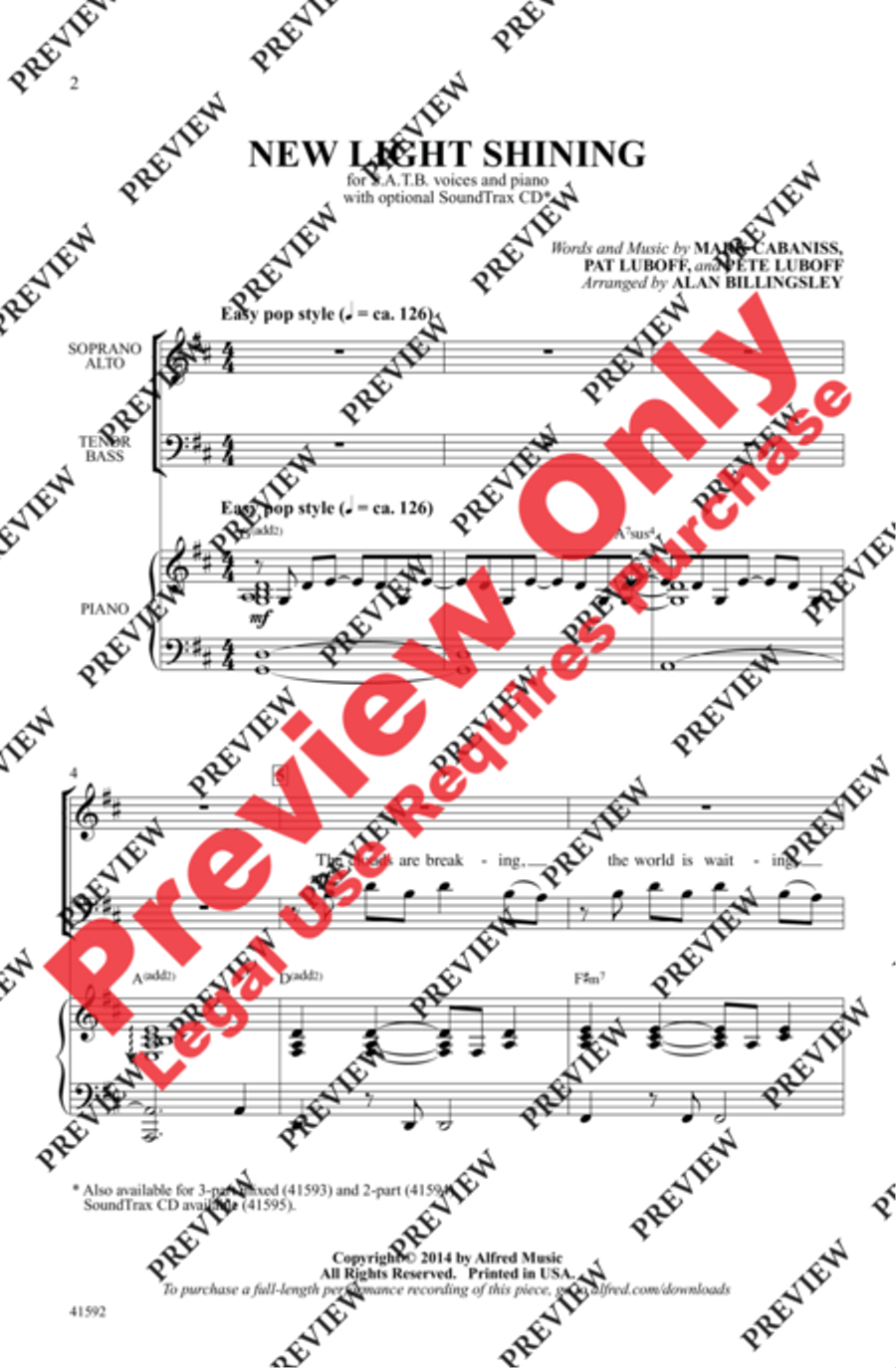 New Light Shining - SoundTrax CD (CD only) Choir scores gallery preview page 2
