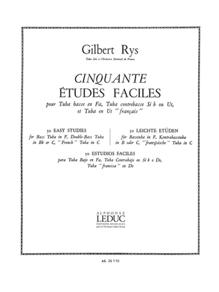 Book cover for 50 Etudes Faciles (tuba Solo)