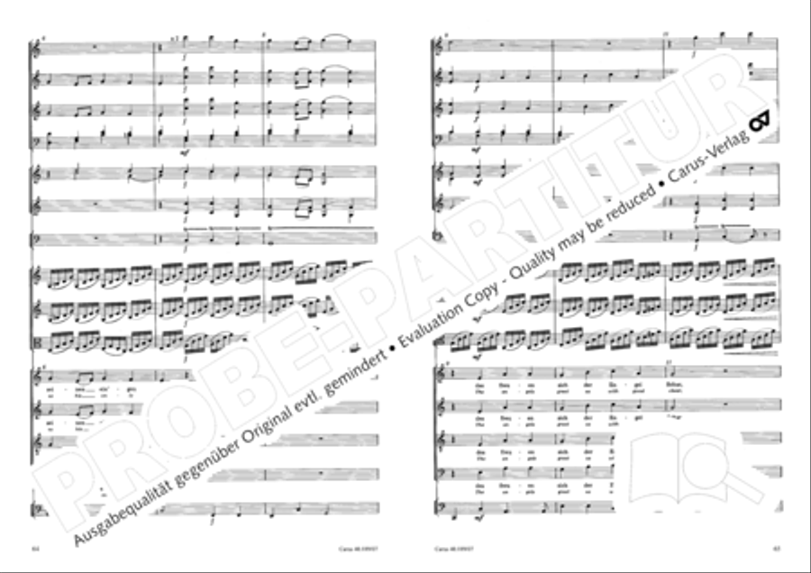 From heav'n on high (Vom Himmel hoch) SSATB scores gallery preview page 34