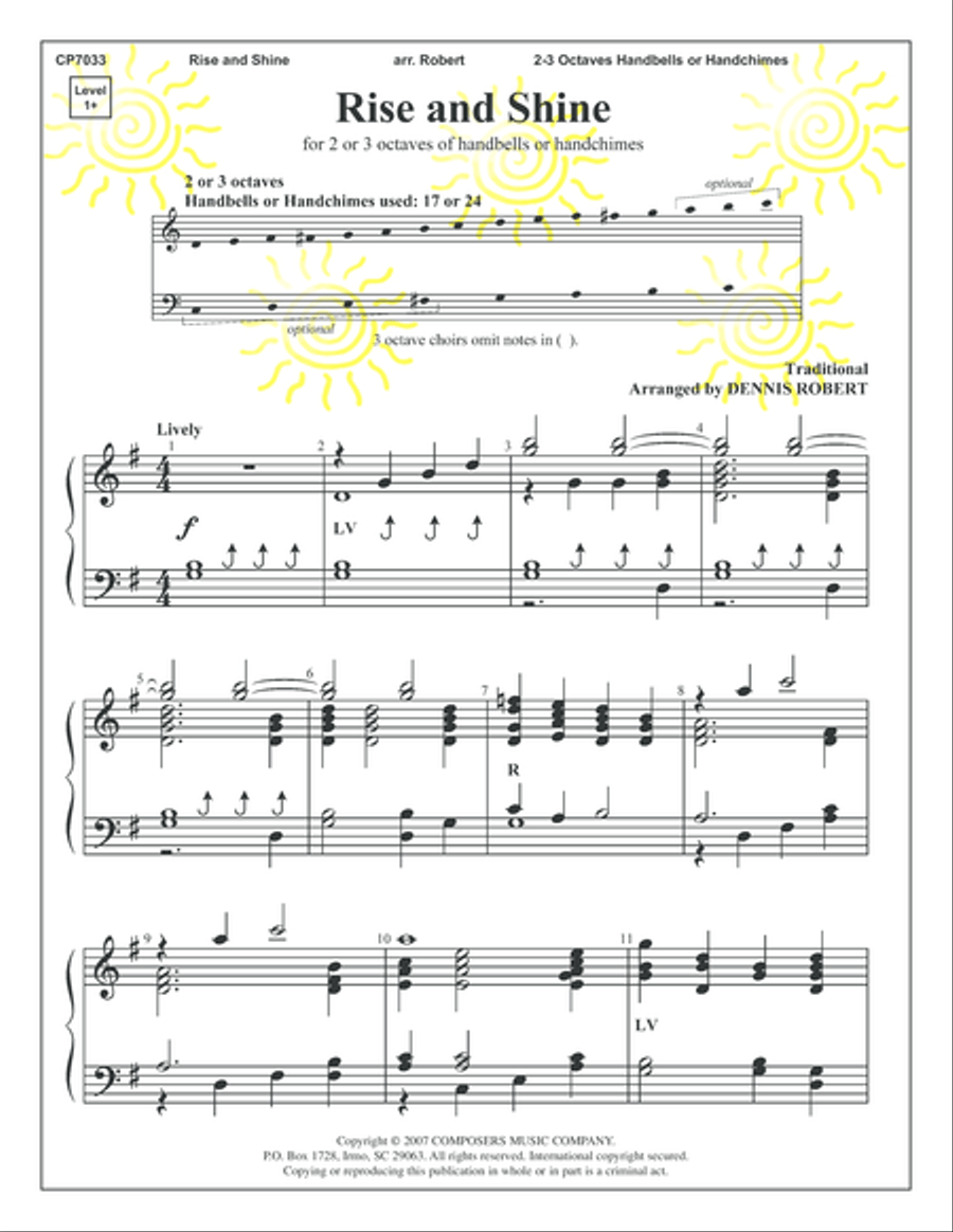 Rise and Shine Rise and Shine 3-Octaves scores gallery preview page 1