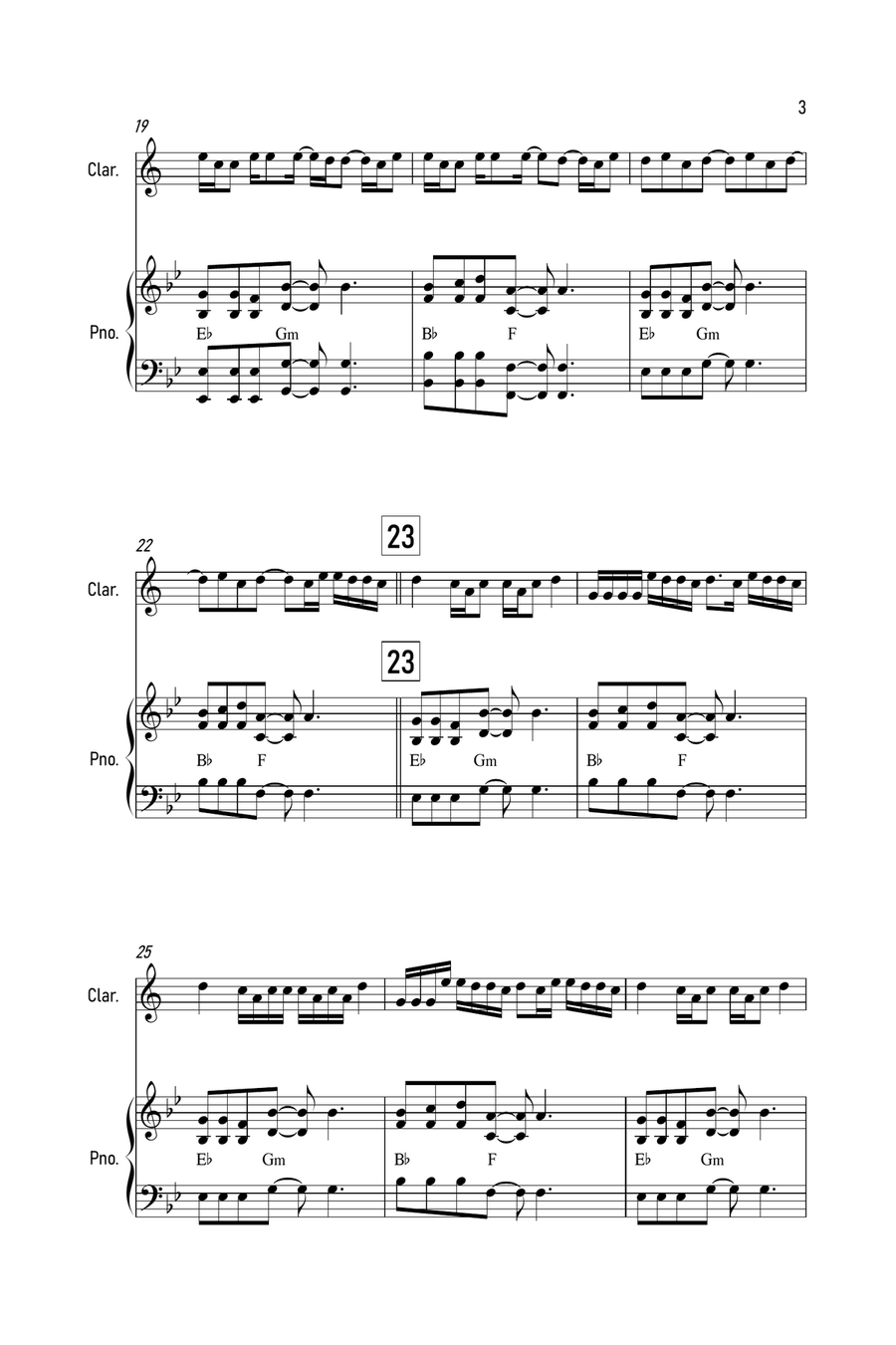 Mood Clarinet Solo scores gallery preview page 3
