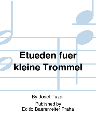 Book cover for Etüden für kleine Trommel