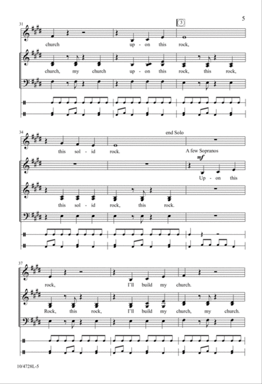 Upon This Rock 3-Part scores gallery preview page 5