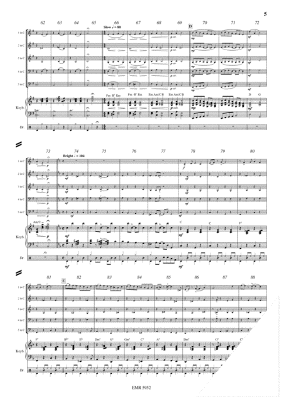 Frere Jacques Frere Jacques Concert Band scores gallery preview page 5
