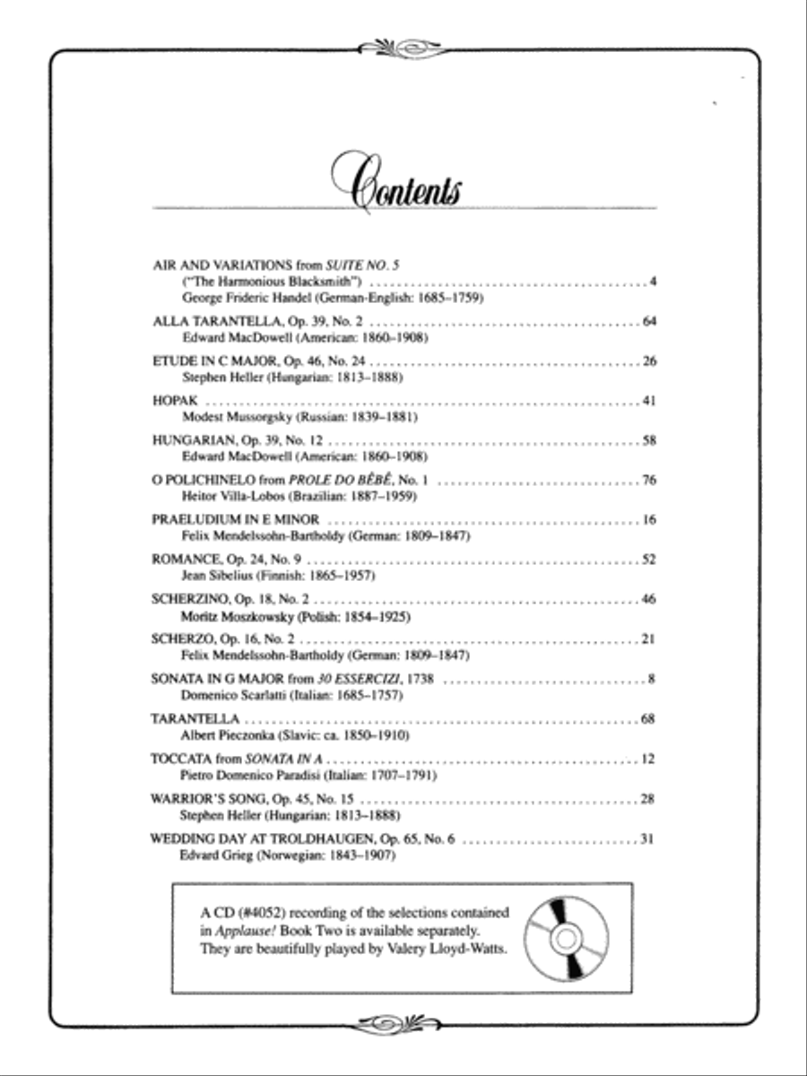 Applause!, Book 2 Piano Solo scores gallery preview page 2