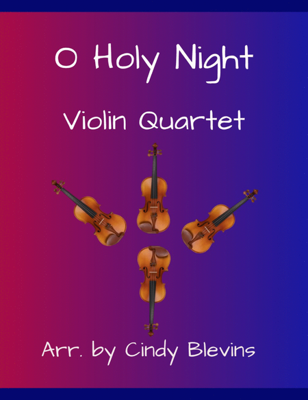 O Holy Night, for Violin Quartet image number null