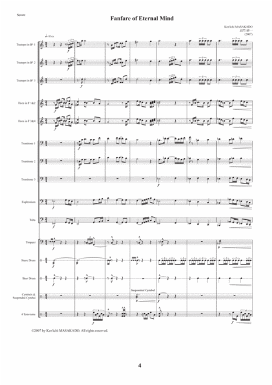 Fanfares for Celemony vol.1 (score & parts) Set of Parts scores gallery preview page 5