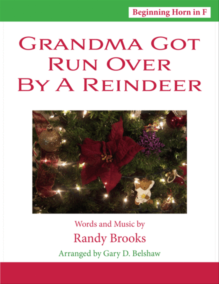 Grandma Got Run Over By A Reindeer Horn scores gallery preview page 1