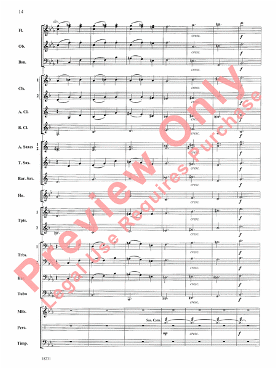 In a French Garden Concert Band scores gallery preview page 15