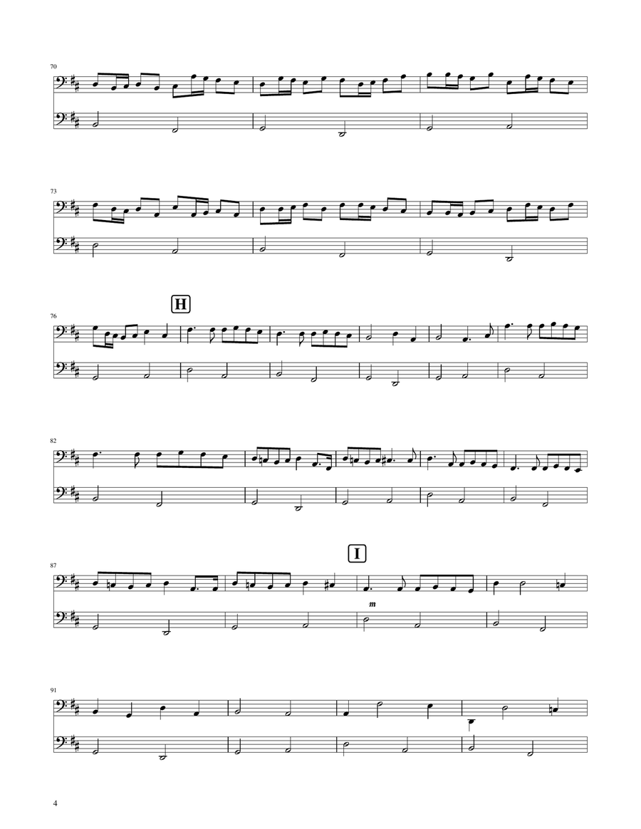 Canon in D - Cello Duet String Duet scores gallery preview page 4