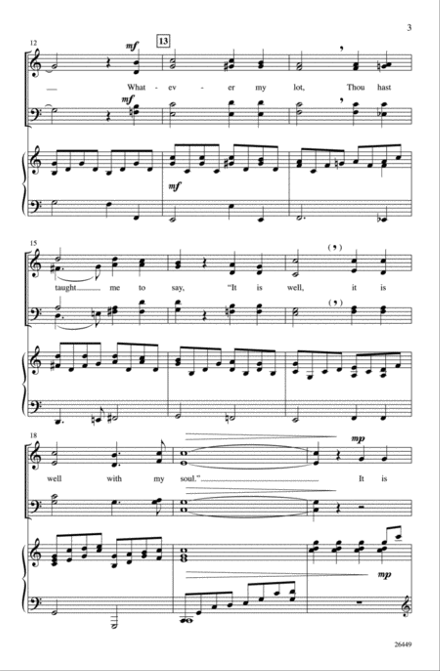 It Is Well with My Soul 4-Part scores gallery preview page 3