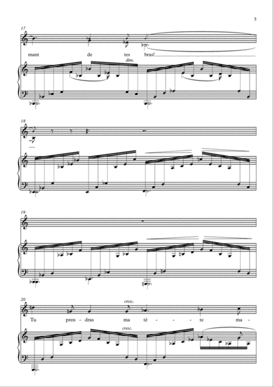 Chanson triste (C Major) Voice Solo scores gallery preview page 3